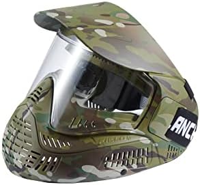 Lancer Tactical Camo Full Face Airsoft Mask и очила со визир - изработени од полиетилен со голема јачина за крајна заштита