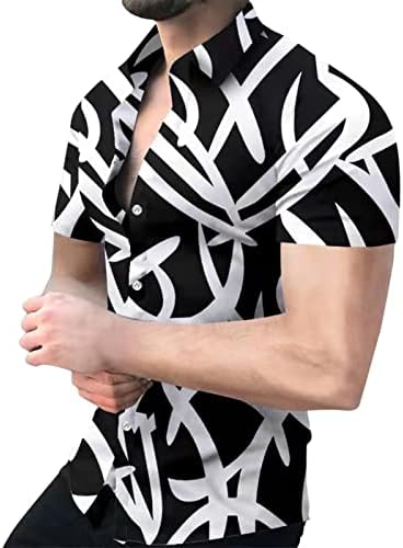 XXVR XXBR 2022 Нови кошули за мажи, лето дизајнер за кратки ракави со кратки ракави надолу кошули со прскање-мастило печатени врвови на хавајски