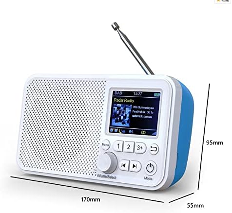 Wenlii DAB/DAB + FM дигитално радио LED преносно мини FM радио Mp3 Music Player Телескопска антена за раце