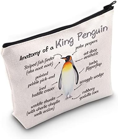 Пингвин Козметички Шминка Торба Пингвин Љубовник Подарок Анатомија На Кралот Пингвин Шминка Патент Торбичка За Жени Девојки