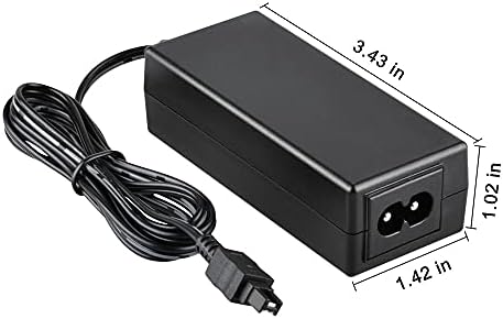 J-Zmqer AC/DC адаптер за полнач за напојување на батеријата компатибилен со Sony Camcorder AC-L200 A AC-L200B L200C