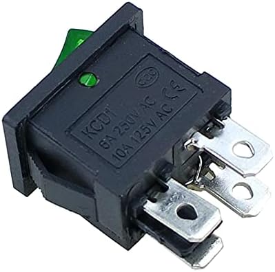 Rayess 1PCS KCD1 Switch Switch Switch Switch 4Pin On-Off 6A/10A 250V/125V AC Црвено жолто зелено црно копче за црно копче