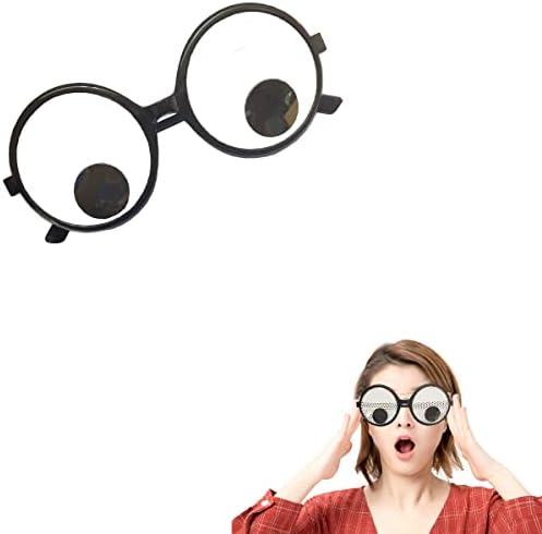 Гукали очила за очи, 5 парчиња смешни костуми за тресење очила за очи за тресење гигантски глупави очи очила за возрасни забави фаворити
