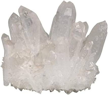 Голем бел кварц кластер - природен лечен кристал геодем - кристал за домашен декор, балансирање на медитација и чакра - кристален декор на
