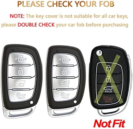 Копче за клучеви за автомобили во Offcurve за Hyundai, специјален носител на случајот TPU Key FOB за Hyundai Elantra Tucson Sonata Elantra GT Ioniq