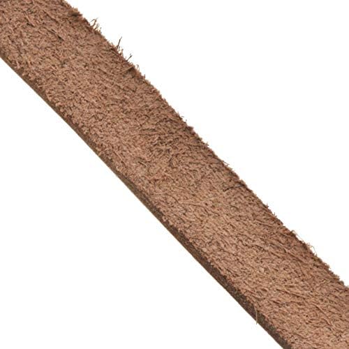 Мандала занаети Оригинални 1/2 инчи широко кафеава кожна лента - рамни црни кожни ленти - долги кожни ленти од кабел со должина од 6 стапки