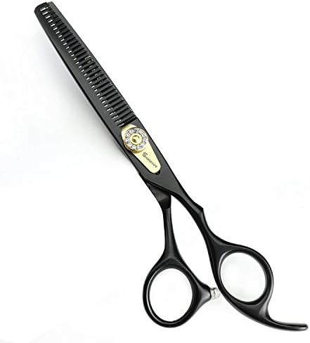 6 инчни црни професионални фризерски ножици поставете Ножици за Сечење, ножици за разредување, црна кутија, чешел