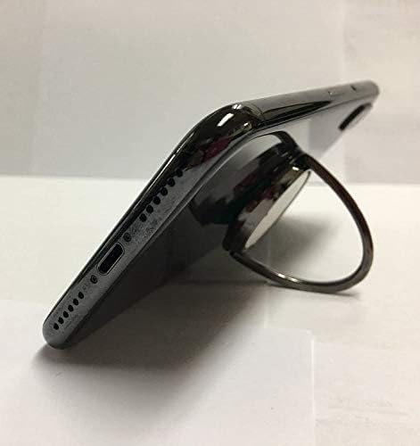 3drose Слика на сребрена врежана dreidels со среќна chanukah во црна - телефонски прстени