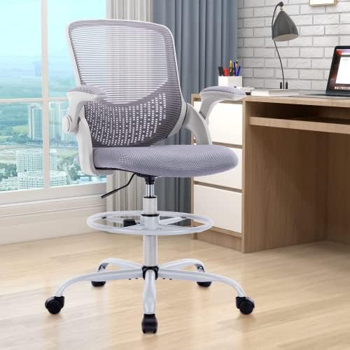Подготвувајќи стол, стол за стоење на бирото, високи канцелариски стол, канцелариски столчиња за шалтер, ергономски компјутерски задачи,