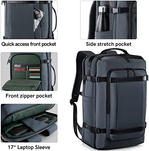 VGOAL CARTE ON ранец, лет одобрено 35L Проширувачки ранец за патувања Неделник преку ноќ за багаж за багаж за деловно работење Дополнително