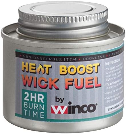 Winco C-F4 Chafing Fuel, 4 часа, капаче за пресврт.