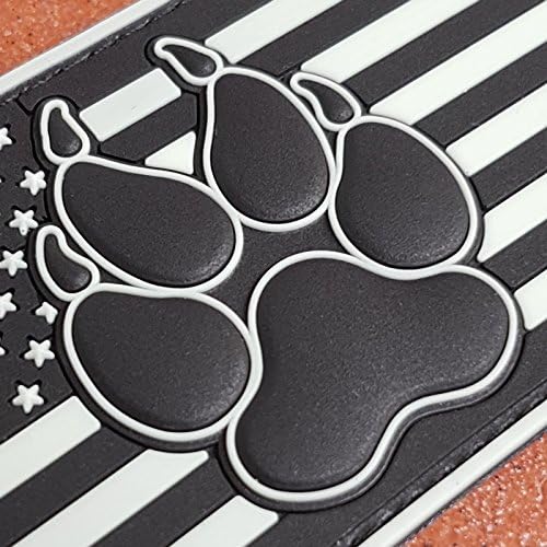 Сјај темно САД Американско знаме К-9 шепа за кучиња GITD морал ПВЦ гумена кука