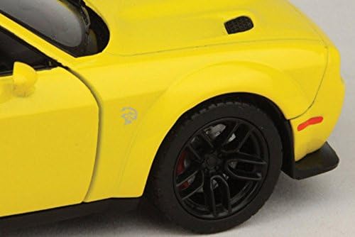 Motor Max 2018 Dodge Challenger SRT Hellcat Widebody, светло жолта 79350yl - 1/24 скала диекаст модел играчки автомобил, унисекс