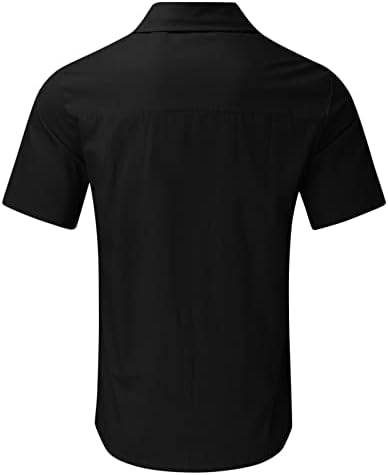 XXBR 2022 Нови машки кошули со кратки ракави со кратки ракави надолу по хипи кошула јака јака цврста боја хаваи плажа обични кошули