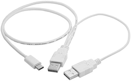 JSER USB 3.1 Type C USB-C до двојно Машки дополнителни податоци за напојување Y Кабел 480Mbps Компатибилен за мобилен телефон