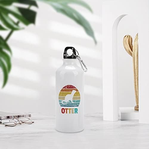 Гроздобер Отер алуминиумско шише со вода за еднократно спортско тумблер чаша со карабинер за патувања во канцеларија за внатрешни работи