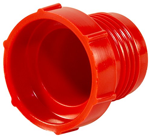 Caplugs 99191179 Пластичен навојно приклучок за разгорени фитинзи на JIC. PD-65, PE-LD, да ја приклучите големината на конецот 5/8-18 , црвено