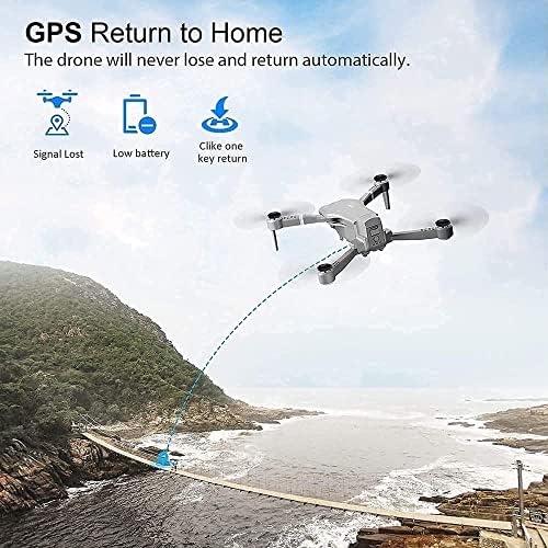 Prendre Drone за деца, FPV Wi-Fi Drone со камера 4K HD, одличен дрон за почетници, Quadcopter Drone со Hold Hold, полетување со еден