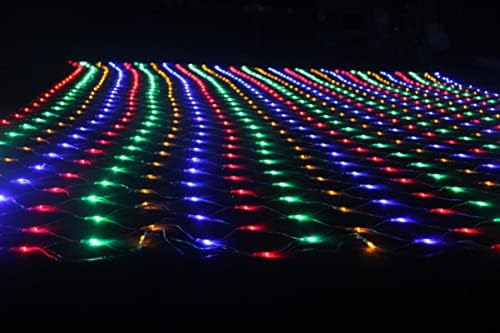 NC LED LED мрежна ламба Божиќна надворешна парк Двор декорација шарена ламба жица полна со starsвезди риболов нето ламба боја