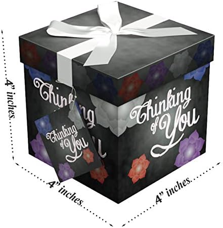 Кутија за подароци 4х4 Амрита Размислете Кутија За Подароци Што Се Појавува За Неколку Секунди Доаѓа Со Декоративна Лента Поставена На