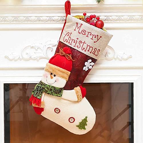 Божиќ Дедо Мраз Чорап Подарок Бонбони Торба Снешко Дедо Мраз Џеб Божиќ Дрво Виси Украс Подарок Торба За Деца SGCABIwBbv2mZe