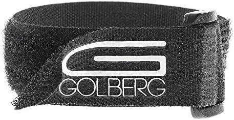 Зацврстувачи на Golberg Paracord - единечни, 5 -пакувања, 10 -пакувања - црно -бело - 9,25 инчи x 3/4 инчи - премиум прицврстувач