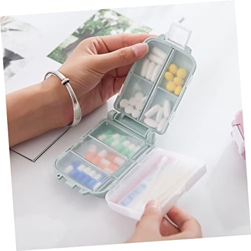 Хемотон 1 парчиња контејнер за контејнери за садови за садови кутија кутија за мали држачи на кутии за мали кутии за лекови за лекови