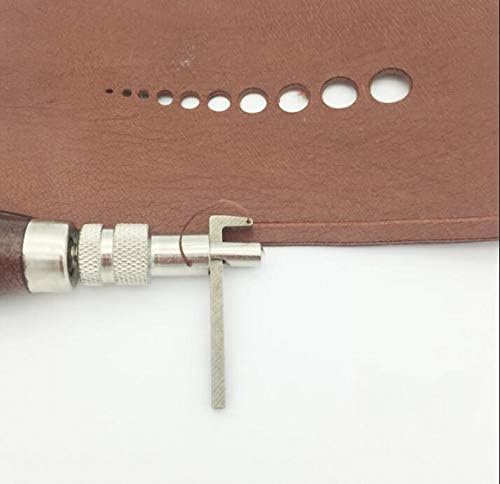 Ongонгџијуан Професионална дрвена рачка кожа алатка за кожење на алатки за алатки за прилагодување на алатката за шиење на кожен раб