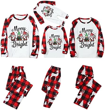 Тато Облека За Спиење За Божиќ Семејство Појавување На Пижами Симпатична Голема Појавување На Семејството Божиќ Пижами Карирани Елен
