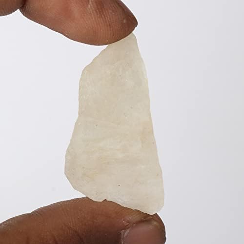 GemHub Природно сурово грубо 60,65 КТ бело сурово груб месечен камен заздравување кристал лабав скапоцен камен