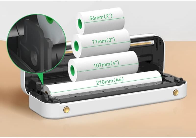 Поддршка за печатач за печатач за печатач DHTDVD Praper Prestable Mobile Smartphone Printer Printer