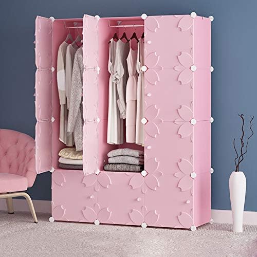 Преносен модуларен кабинет плакарот гардероба цветна шема за образци за складирање коцка за складирање на коцка за деца за