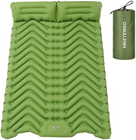 Двојна подлога за спиење Лесна категорија 2 лица за кампување подлога за надувување Дополнителен густ душек за спиење со перница издржлив