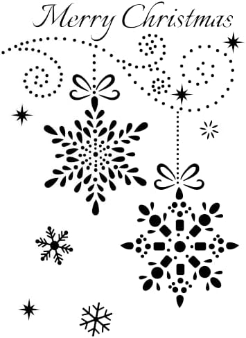 Сет На Снегулки Среќен Божиќ Матрица А5 А4 а3 &засилувач; Различни Големини Трајни Еднократно За Картички Бележник Декорација Подарок Подарок