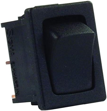 JR Products 12815 Black SPST Mini Mom-On/Off Switch