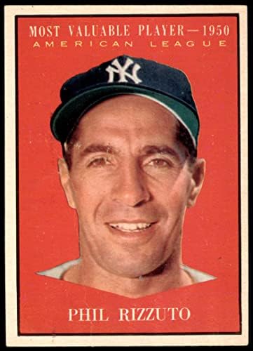 1961 Топпс # 471 Највреден играч Фил Ризуто Newујорк Јанкис ВГ Јанкис