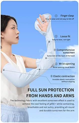 Jinan Papaya Outdoor Sports Travel Sunscreen, нараквици за сончање и чувари на рака, ледени ракави за сончање на сончање