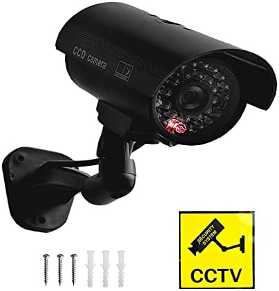 Лажна камера од jytrend, систем за надзор на CCTV CTCV со реална црвена LED трепкачка светлина за налепница на отворено и затворено