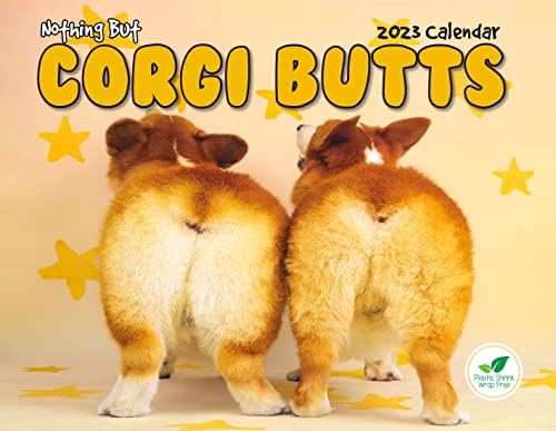 Корги Задници 2023 Смешен Календар За Кучиња - За Љубителите На Кучиња Бел Слон И Таен Дедо Мраз