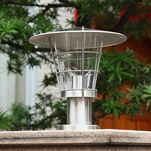 Phitta не'рѓосувачки челик колона Глава за глава Европска градина Вила градина wallидна ламба надворешна водоотпорна врата колона ламба E27