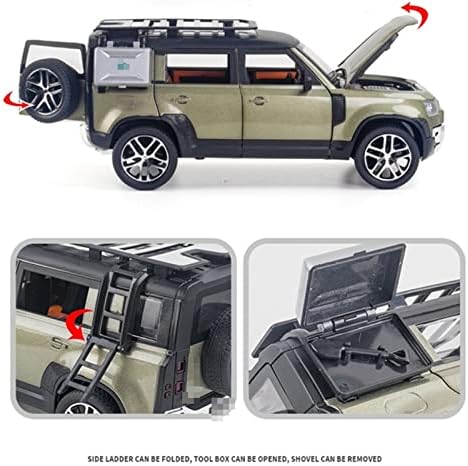 Скала модел на автомобили за Land Rover Defender SUV легура модел на автомобили диекасти возила метал автомобил модел 1/24 пропорција