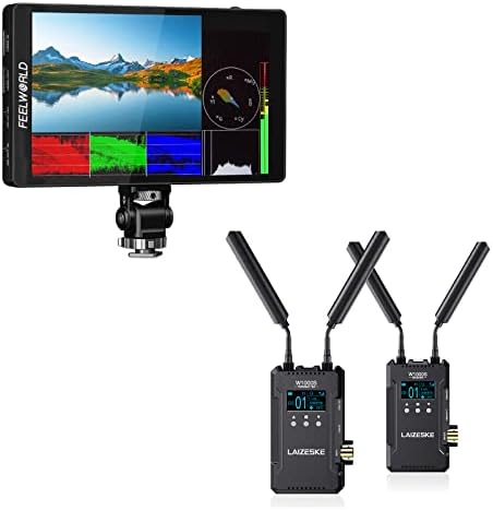 Monitor Monitor Monitor F7 Pro Camera Monitor и Laizeske W1000S безжичен систем за пренос на видео трансмисија