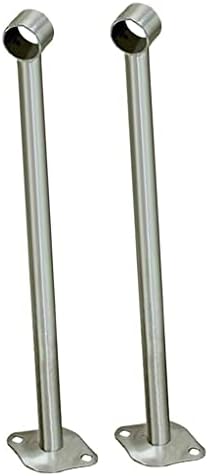 Baoblaze 4x 2x гардероба железничка закачалка за шипки за поддршка на цевки за држач за цевки од 25 мм
