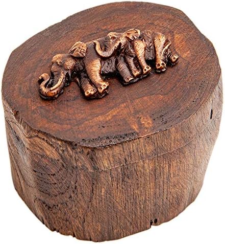 Занаетчиска кутија ИЈАРА изработена од вистинско тиково трупецот прикачен со мала статуа на слон. Се користи за чување мали предмети како накит