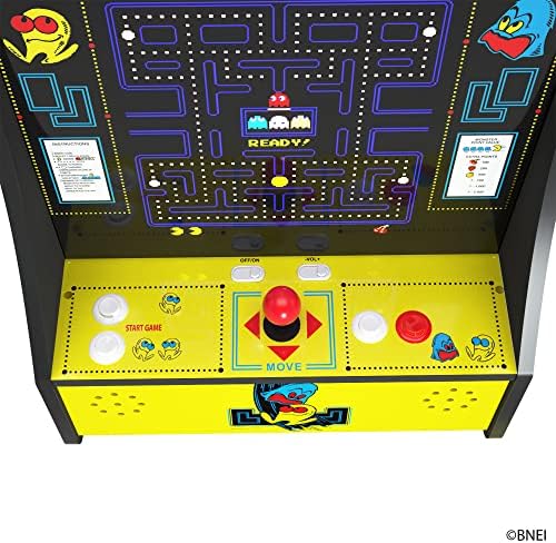 Arcade1up Pac Man Partycade 5 Во 1 Countertop Аркадна Видео Игра Кабинет Машина Со 17 Инчен Екран, Без Монети Работа, И Ѕид Монтажа Хардвер