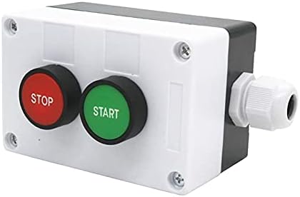 BKUANE AC 660V 10A моментално стартување/стоп црвено зелено знак Не NC Push копче за прекинувач на копчето