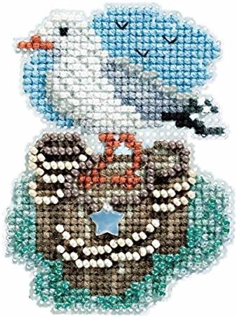 Seagull Beded Counted Cross Stitch Kit Mill Mill Hill 2017 Пролет букет MH181716