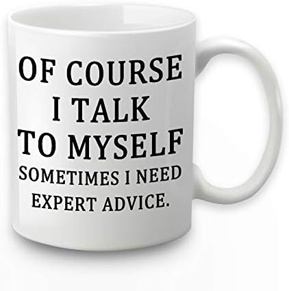 Експерт совети кригла секако дека зборувам со себе, понекогаш ми треба стручен совет кафе, канцеларија кригла, смешна кафе кригла