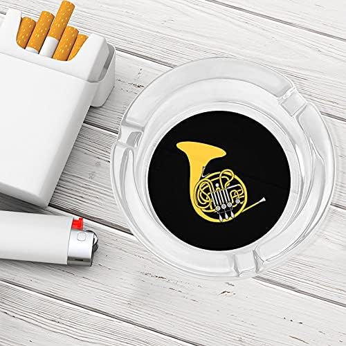 Француски рог цигари пушачи стаклени пепелници за пепел за декорација на таблети за домашни канцеларии