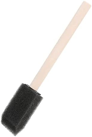 2 инчни лак лакови од лесна пена од пена користени четки за бои занаетчиски уметнички акрилици со црн лепак рачка за сунѓер и дрво